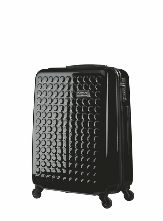 HARDSIDE 4-WHEELS SUITCASE BLACK (25" UPRIGHT) 12325PC