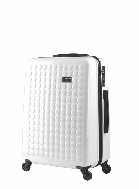 HARDSIDE 4-WHEELS SUITCASE WHITE (25" UPRIGHT) 12325PC