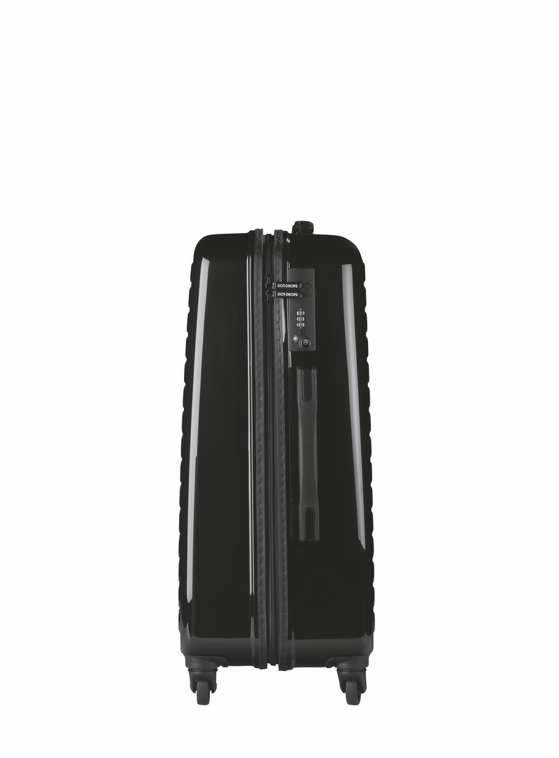 HARDSIDE 4-WHEELS SUITCASE BLACK (25" UPRIGHT) 12325PC