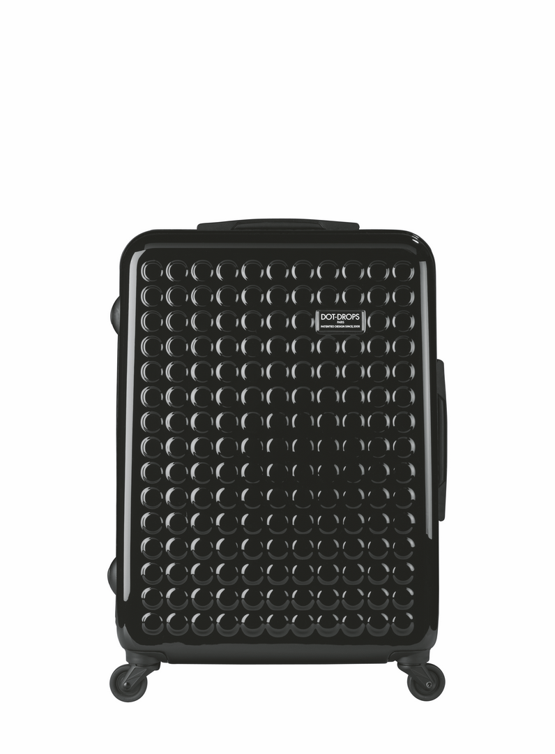 HARDSIDE 4-WHEELS SUITCASE BLACK (25" UPRIGHT) 12325PC
