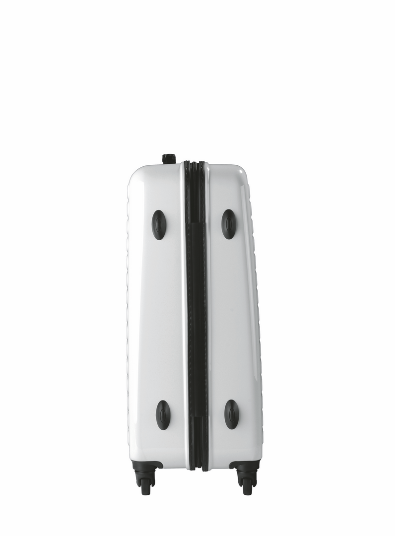 HARDSIDE 4-WHEELS SUITCASE WHITE (25" UPRIGHT) 12325PC