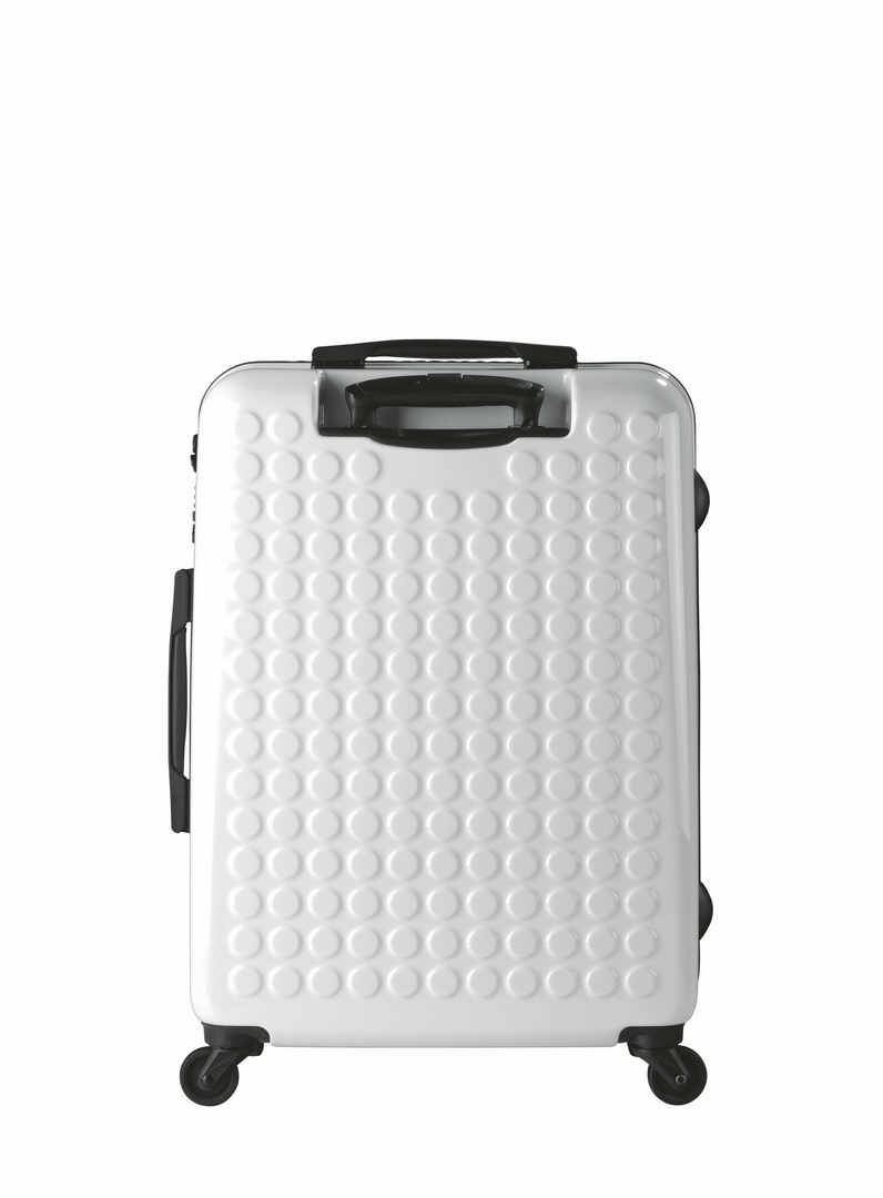 HARDSIDE 4-WHEELS SUITCASE WHITE (25" UPRIGHT) 12325PC