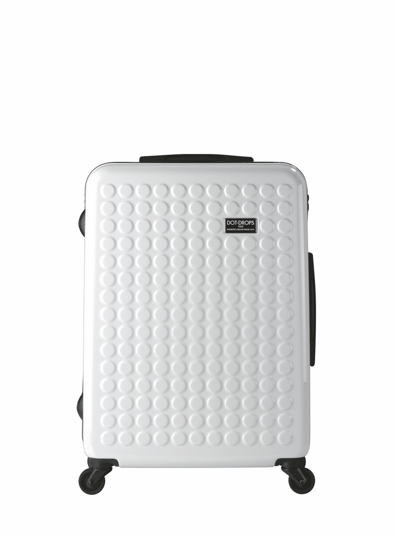 HARDSIDE 4-WHEELS SUITCASE WHITE (25" UPRIGHT) 12325PC