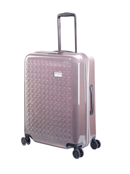 HARDSIDE 4-WHEELS SUITCASE GLITTER GREY (24" UPRIGHT) 34125PC