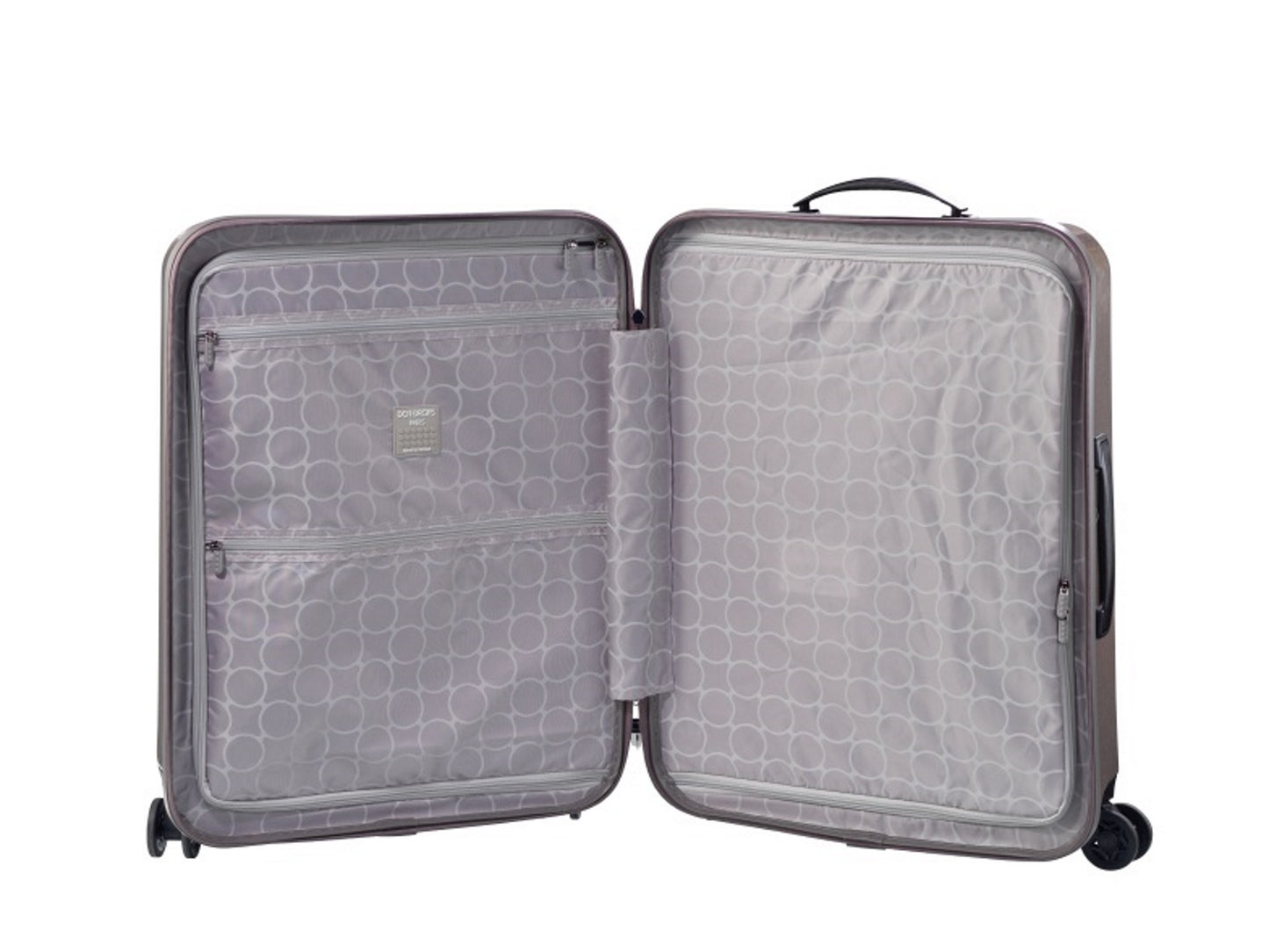HARDSIDE 4-WHEELS SUITCASE GLITTER GREY (24" UPRIGHT) 34125PC