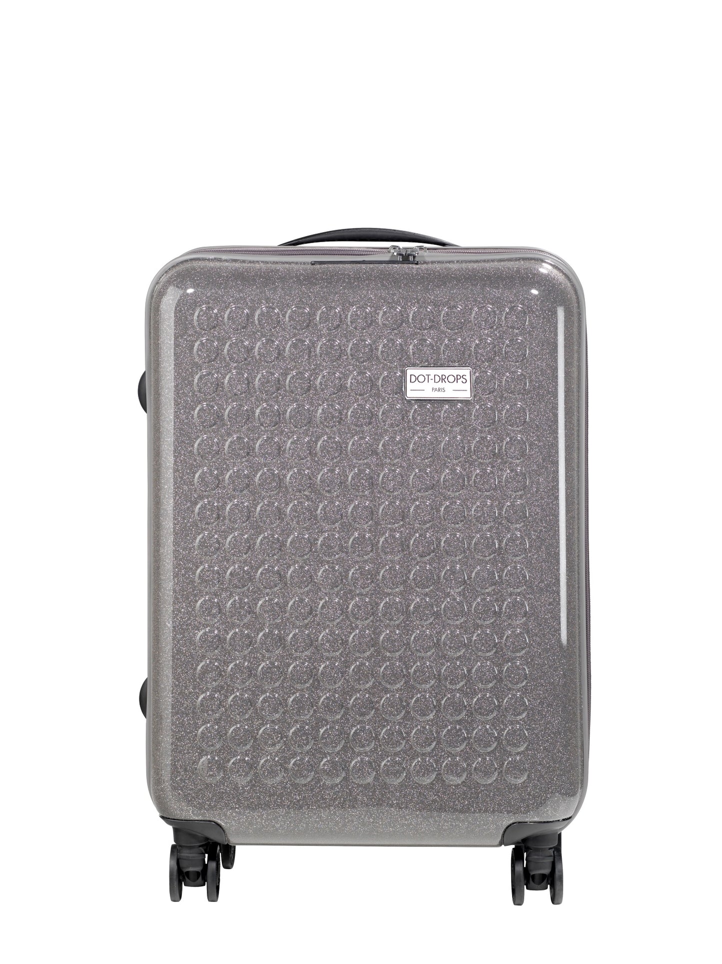 HARDSIDE 4-WHEELS SUITCASE GLITTER GREY (24" UPRIGHT) 34125PC