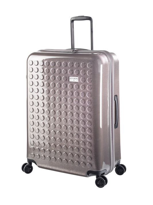 HARDSIDE 4-WHEELS SUITCASE GLITTER GREY (28" UPRIGHT) 34126PC