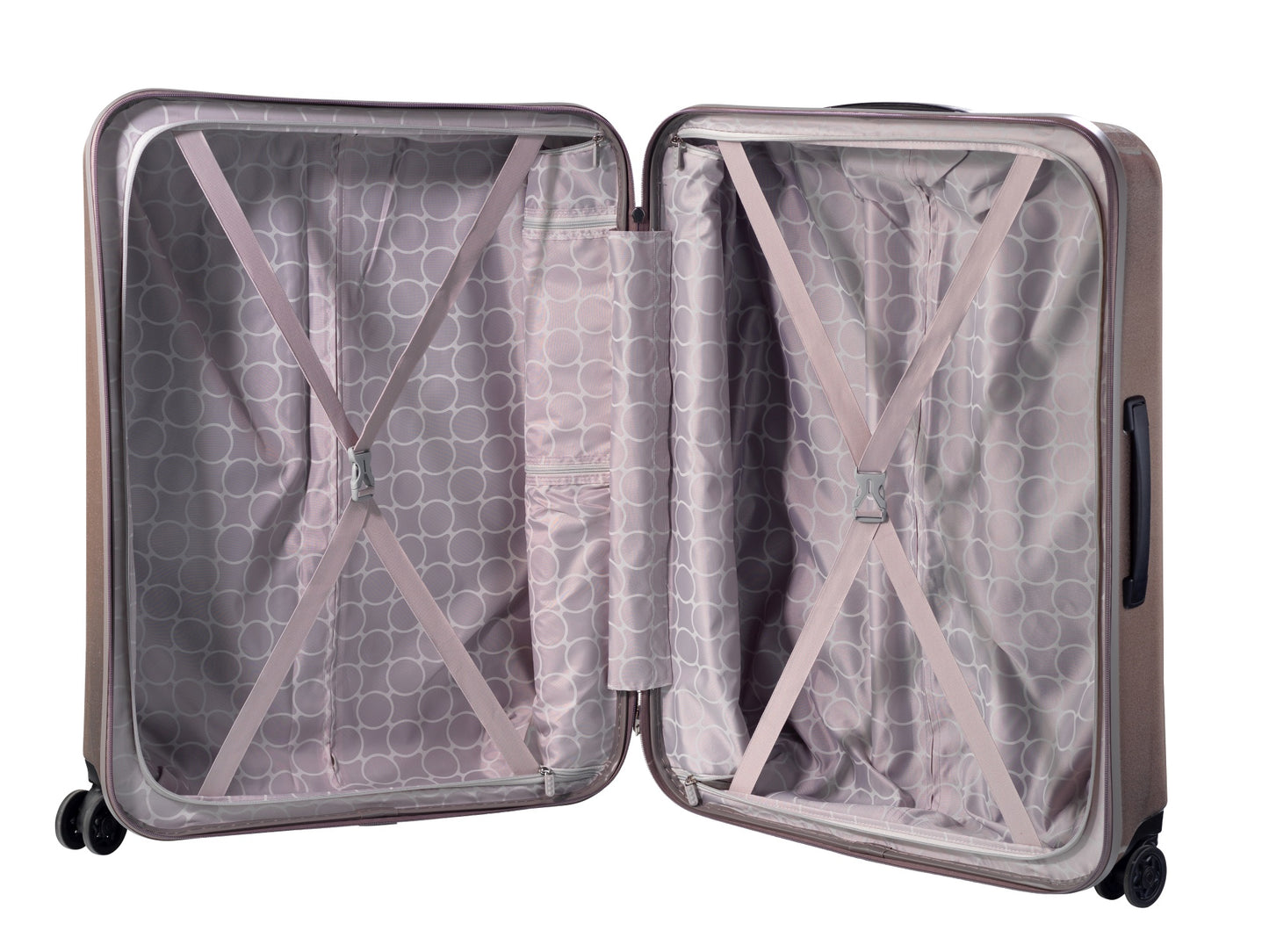 HARDSIDE 4-WHEELS SUITCASE GLITTER GREY (28" UPRIGHT) 34126PC