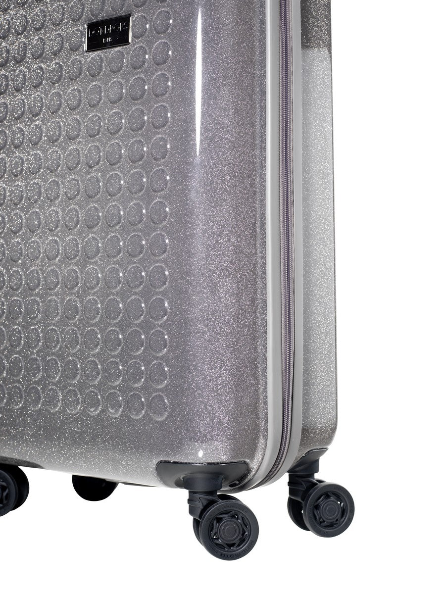 HARDSIDE 4-WHEELS SUITCASE GLITTER GREY (28" UPRIGHT) 34126PC